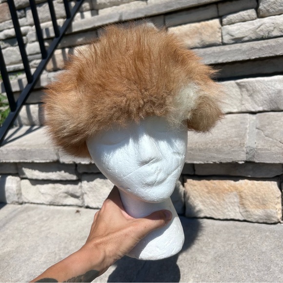 Vintage Fur custom made hair top hat head cover headwear piece - Picture 7 of 7